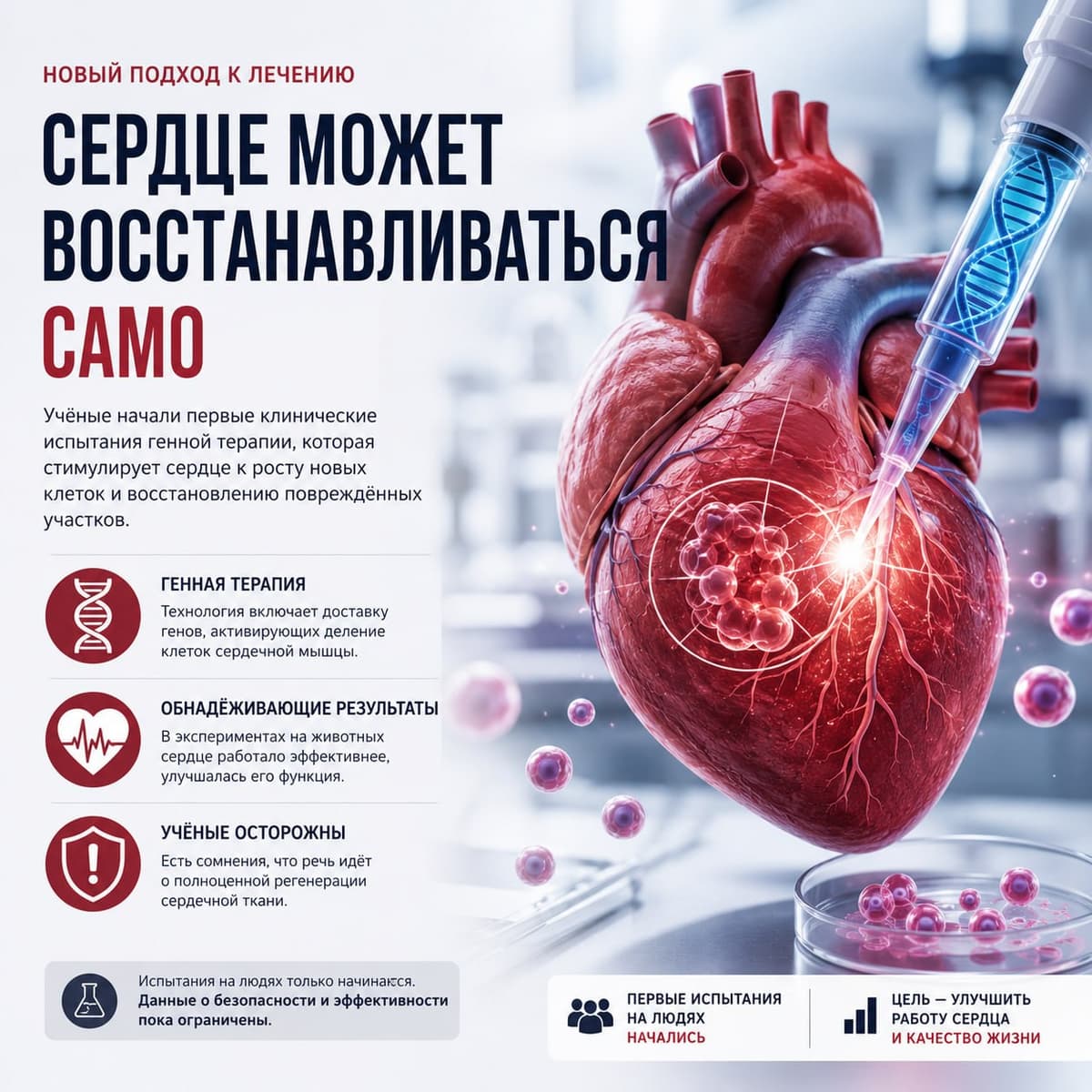 Сердечную недостаточность попробуют лечить «выращиванием» новых клеток.